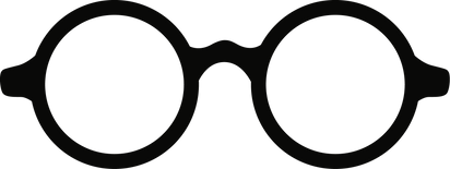 Vintage glasses. Round retro glasses.